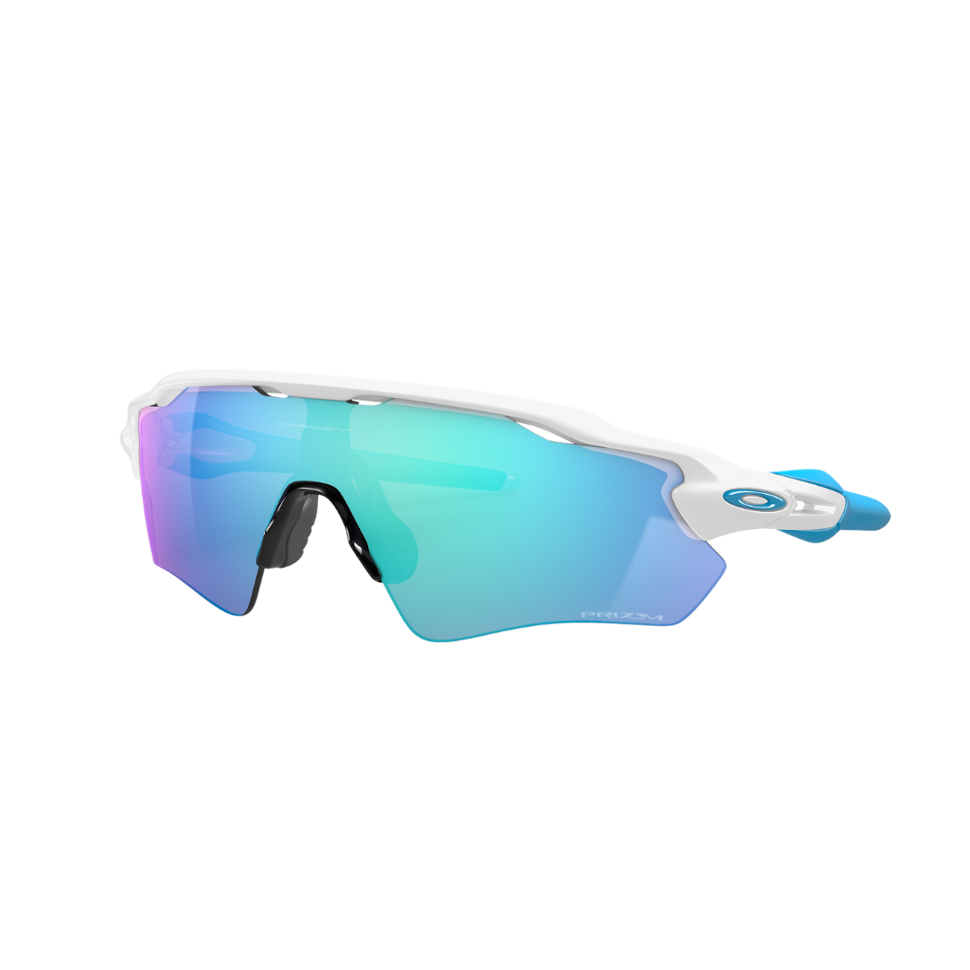 Gafas de sol Oakley Radar EV Path Polished White con lentes Prizm Sapphire, referencia OO9208-5738