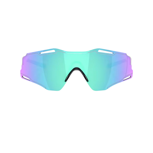 Gafas de sol Oakley CYBR ZERO Polished White con lentes Prizm Sapphire, referencia OO9512D-0239 - vista 2